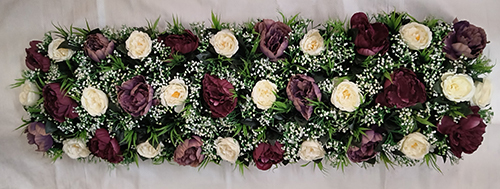 Greenery  Red Flower Floral Garland