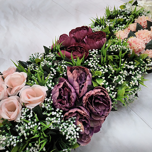 Polyester Rose Artificial Flower Patta - Color: Multicolour