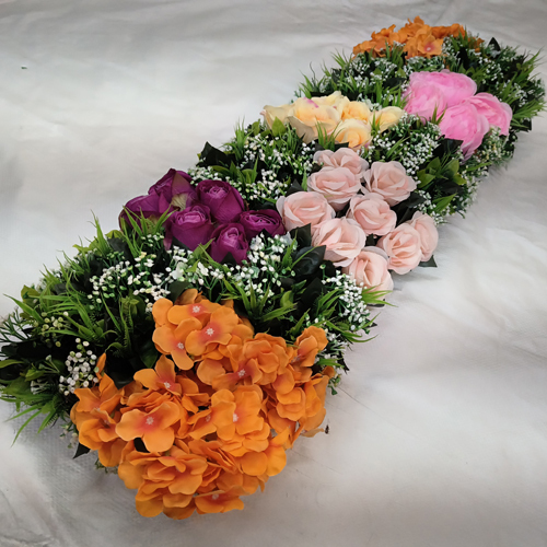 Fabric Artificial Flower Channel - Color: Multicolour