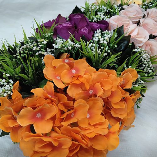 Fabric Artificial Flower Channel - Color: Multicolour