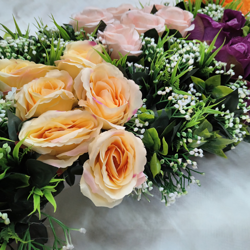 Fabric Artificial Flower Channel - Color: Multicolour