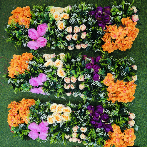 Fabric Artificial Flower Channel