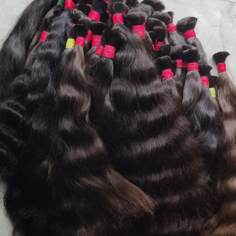 Human Hair Extensions for Braids Indian Bulk Hair Natural Unweft Weaving