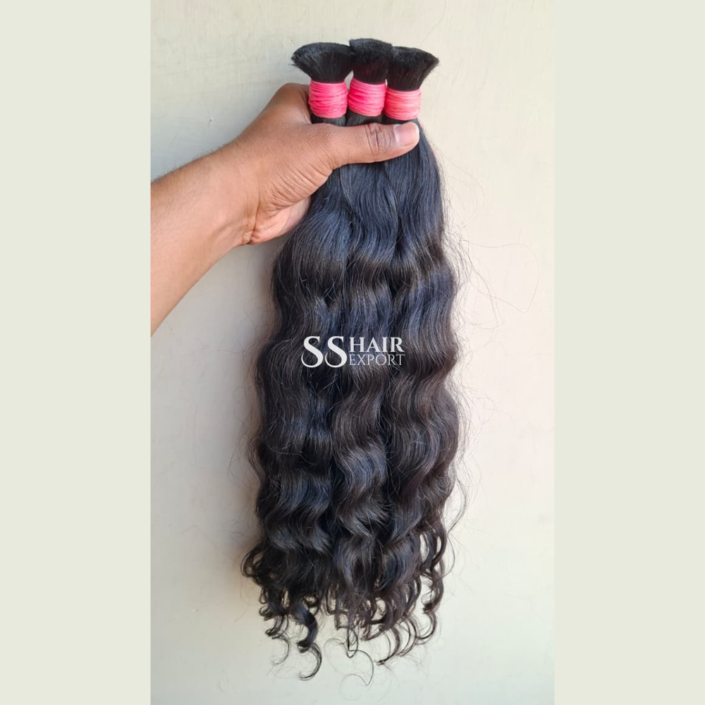 Human Hair Weave for Braiding Indian bulk Hair Natural Unweft Weaving