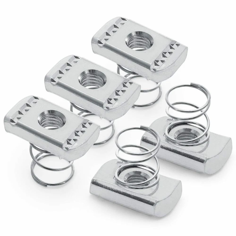 Solar Mild Steel Spring Nut Quick Lock Channel Nuts