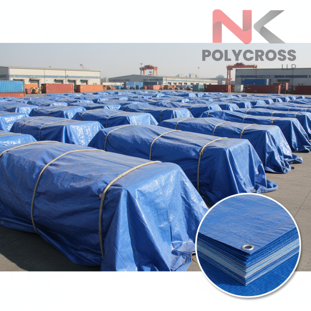 Cross Laminated Tarpaulin - Application: Truck And Cargo Covering  Construction Site Material Protection  Agriculture Produce And Grain Covering  Fertilizer & Chemical Storage Cover  Machinery And Equipment Covering  Temporary Roofing & Sheds  Ground Sheet And Lining Use