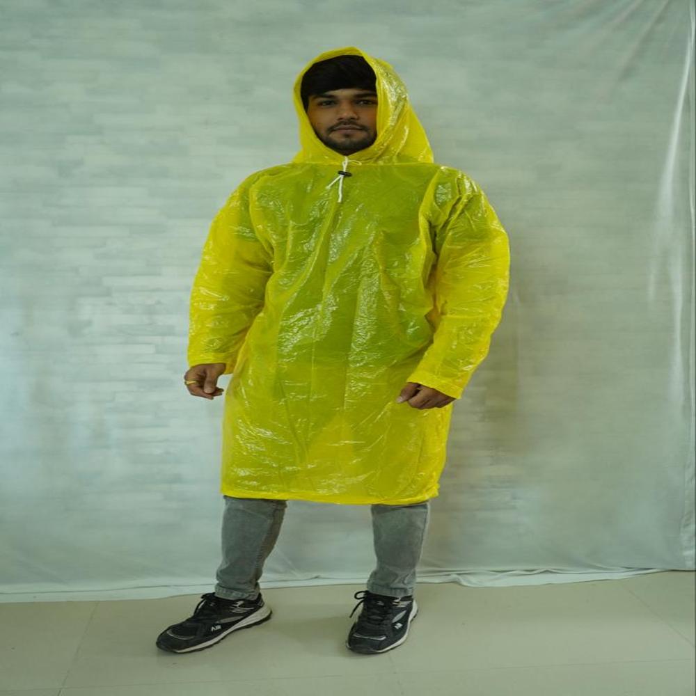Men Rain Poncho - Color: Multi Colour