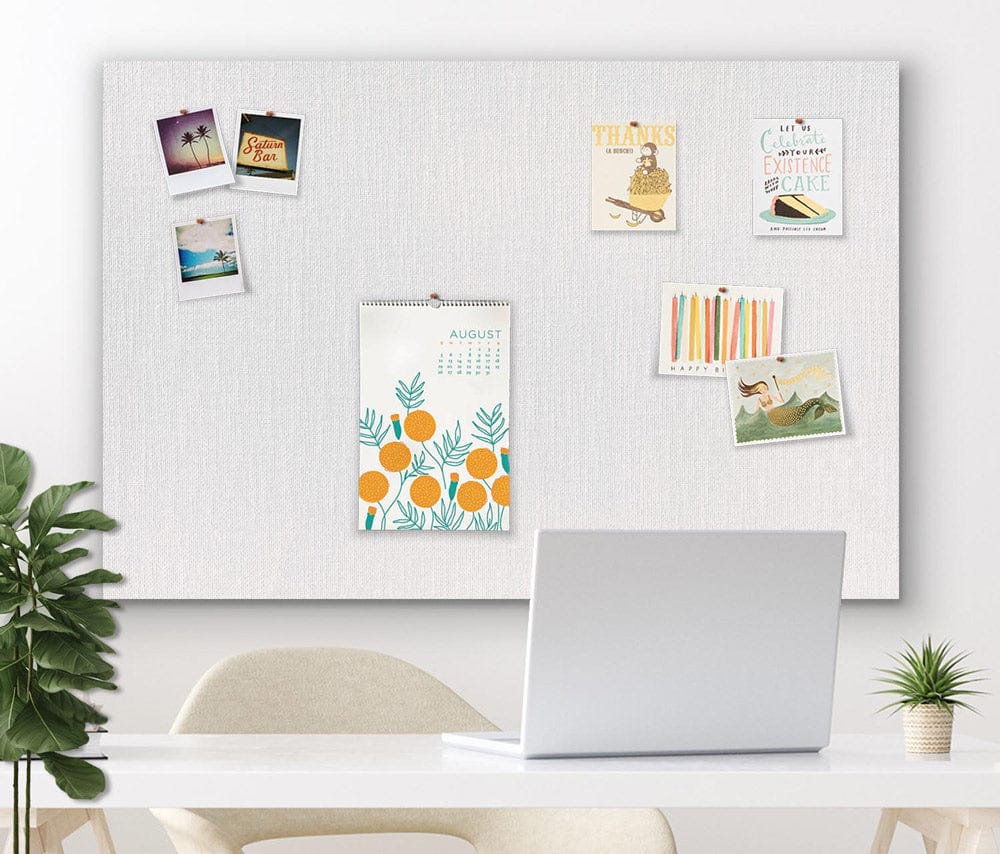 Pin Up Board For Notification - Premium Aluminium, Rectangular Size Customizable | Modern Design, Searchable Keyboard, Effortless Document Access