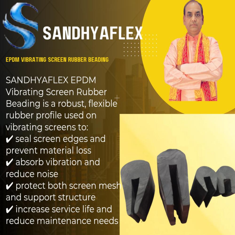 Vibrating Screen Rubber Beading - Bore Size: 30mm