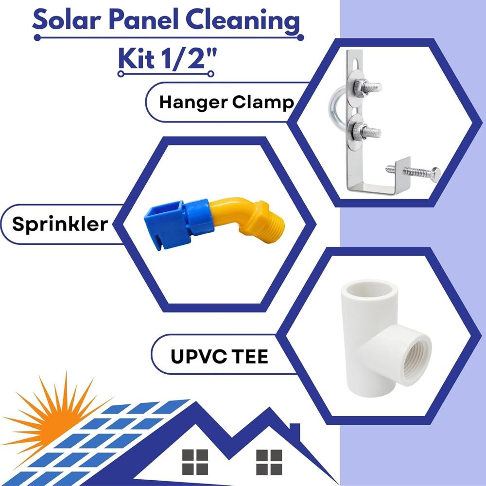 Mono Panel Solar Panel Cleaning Sprinkler Set