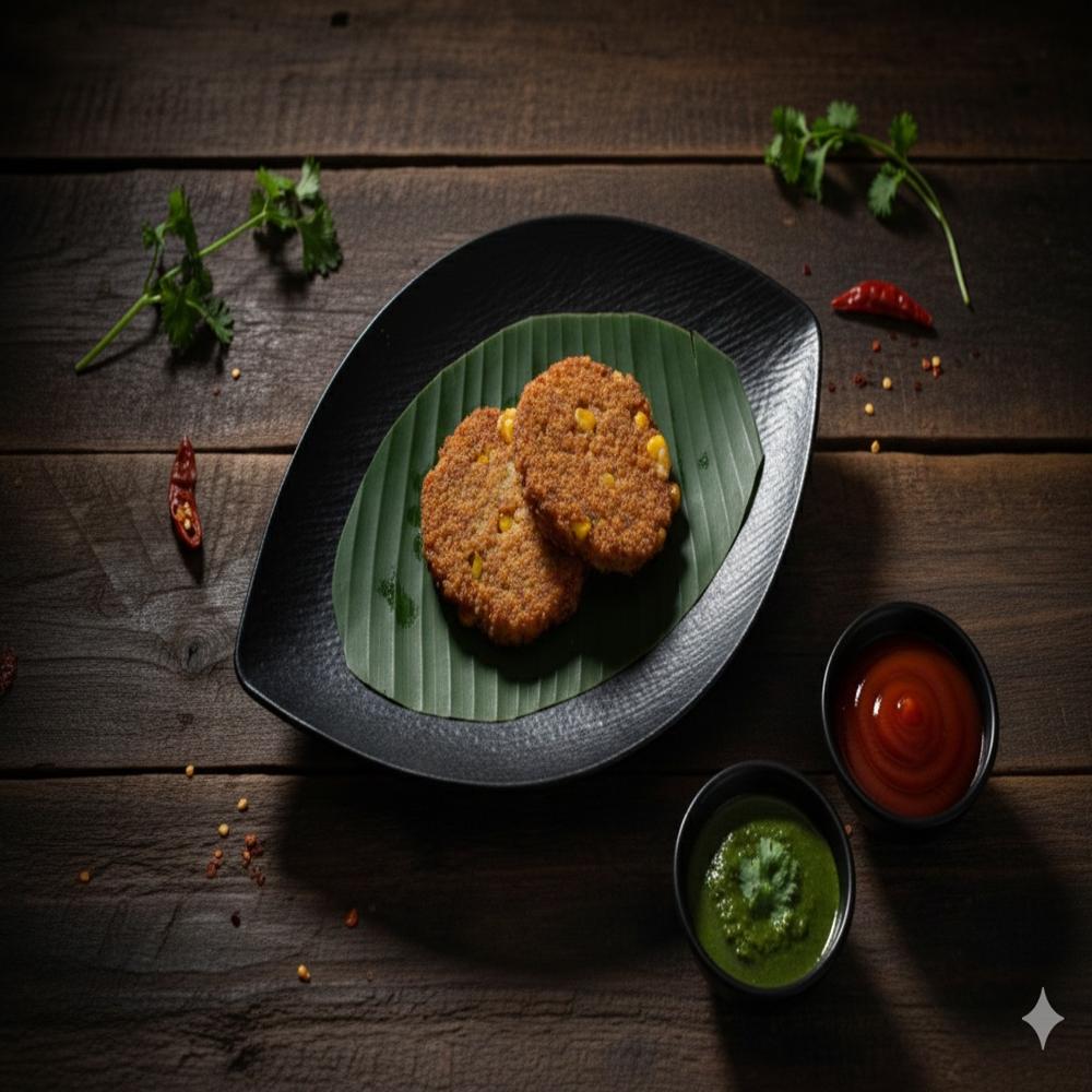 Frozen Corn Patty - Processing Type: Baked