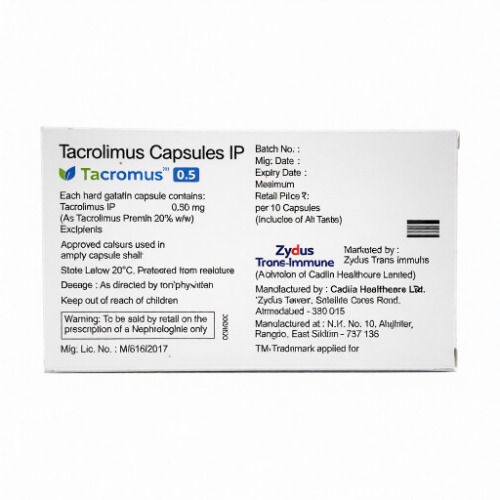 Tacromus 0.5 mg Capsule