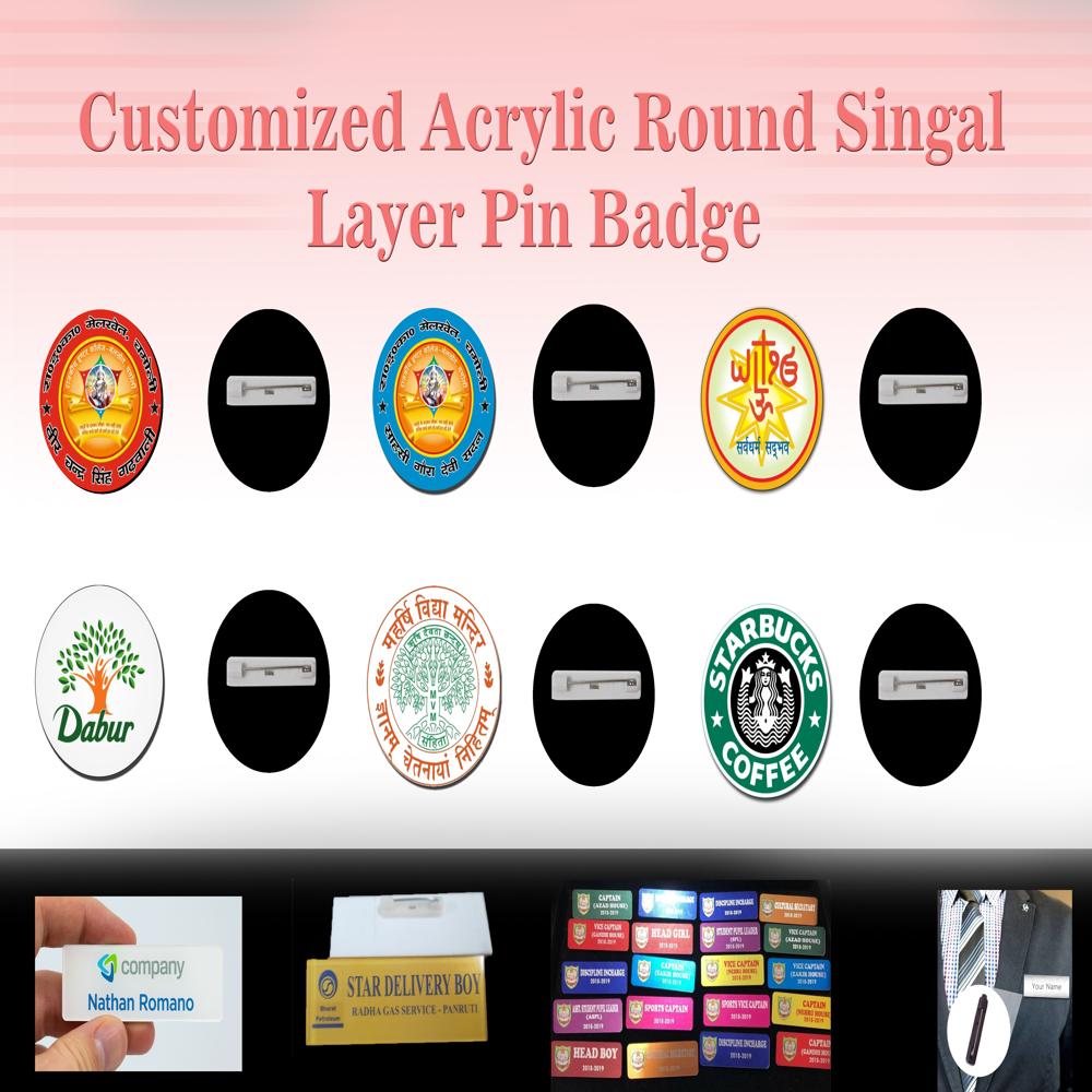 Acrylic Monitor Badge