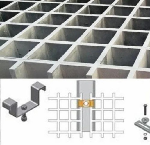 Frp Walkway Clamp - Color: Silver
