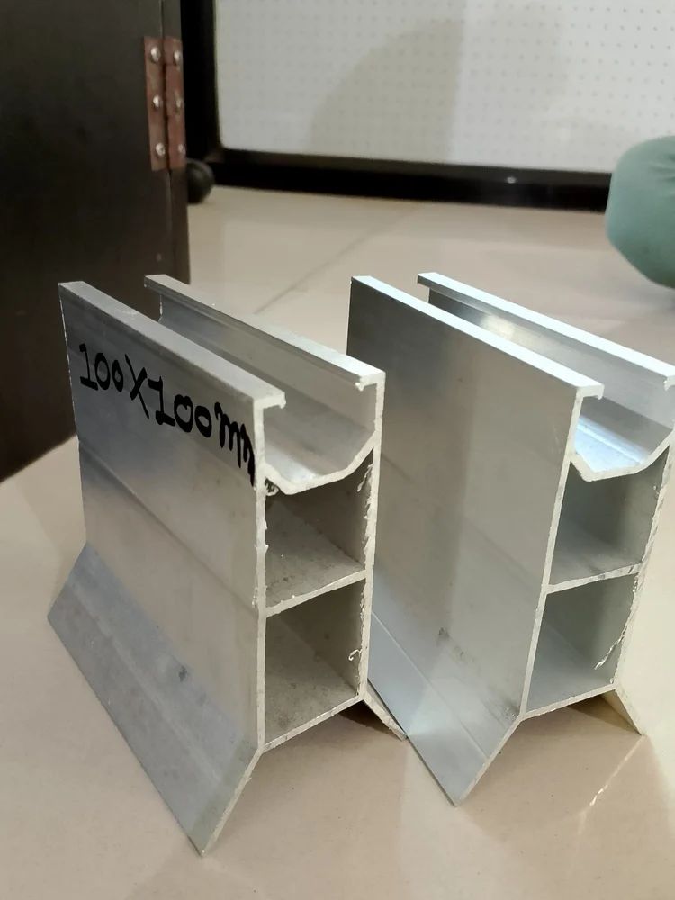 100X100 mm Aluminium Solar Panel Mounting Structure Rail
