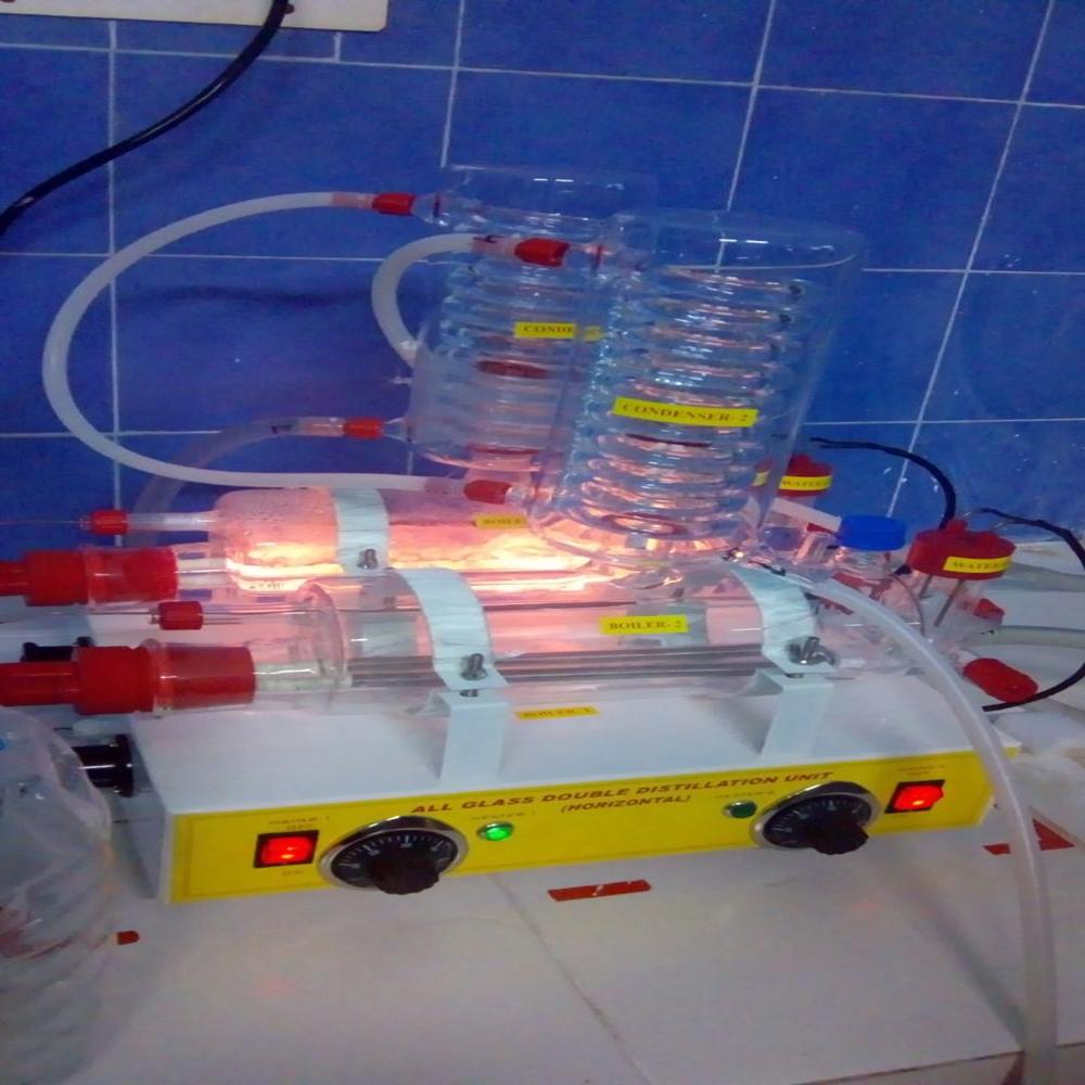 Double Glass Water Distillation Unit