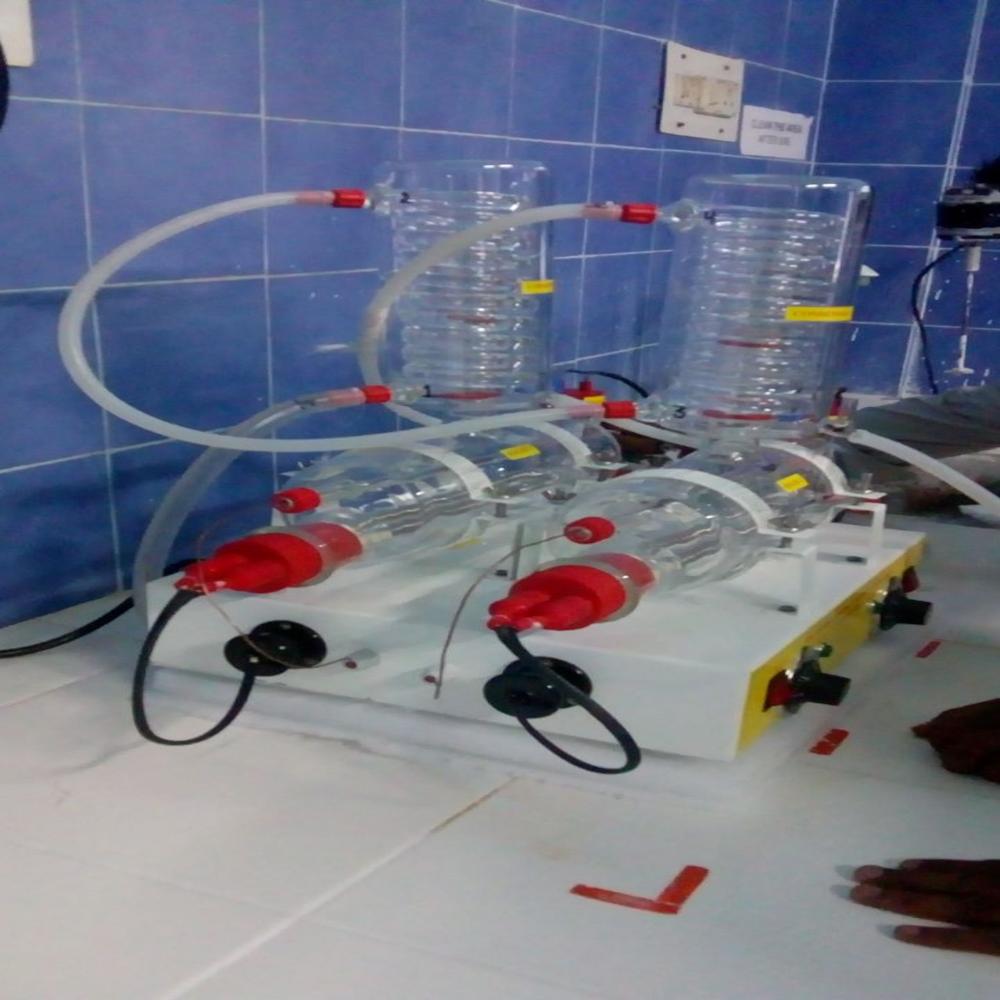 Double Glass Water Distillation Unit