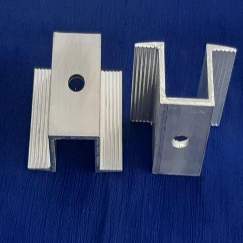 Solar Panel Mid Clamp - Color: Silver