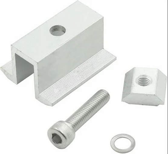 Solar Panel Mid Clamp - Color: Silver