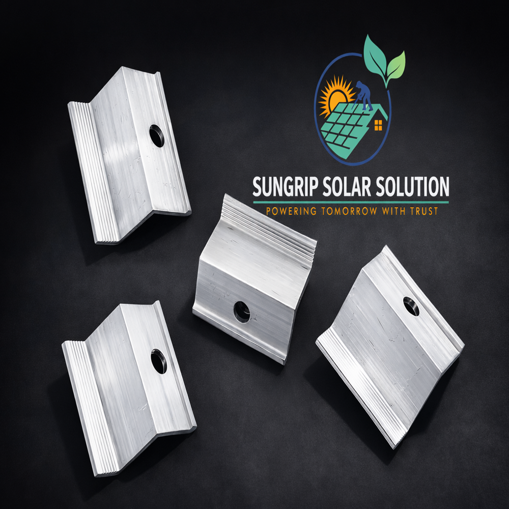Solar Panel End Clamp Z Clamp - Color: Silver