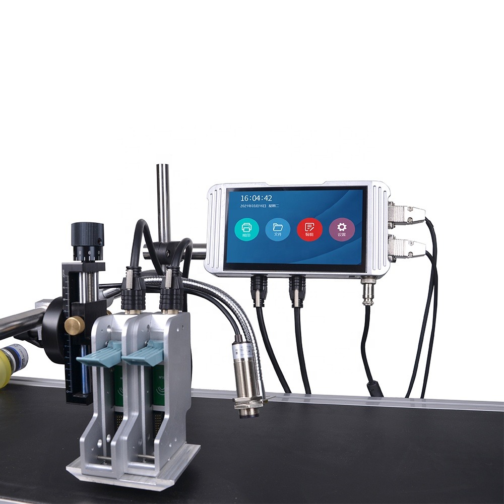 Industrial dual head TIJ coding machine