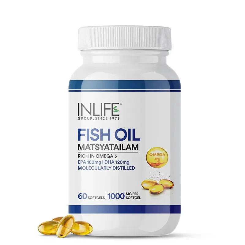 Inlife Fish Oil Omega 3 Supplement | 60 Softgels