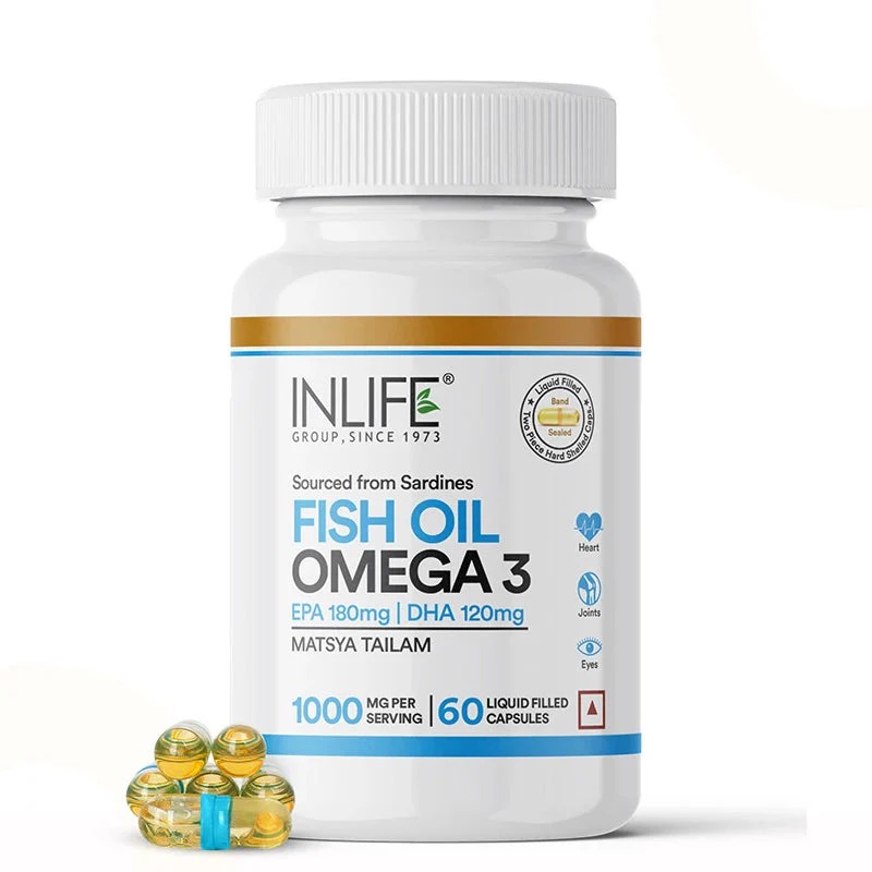 Inlife Fish Oil Omega 3 Fatty Acids | 60 Capsules
