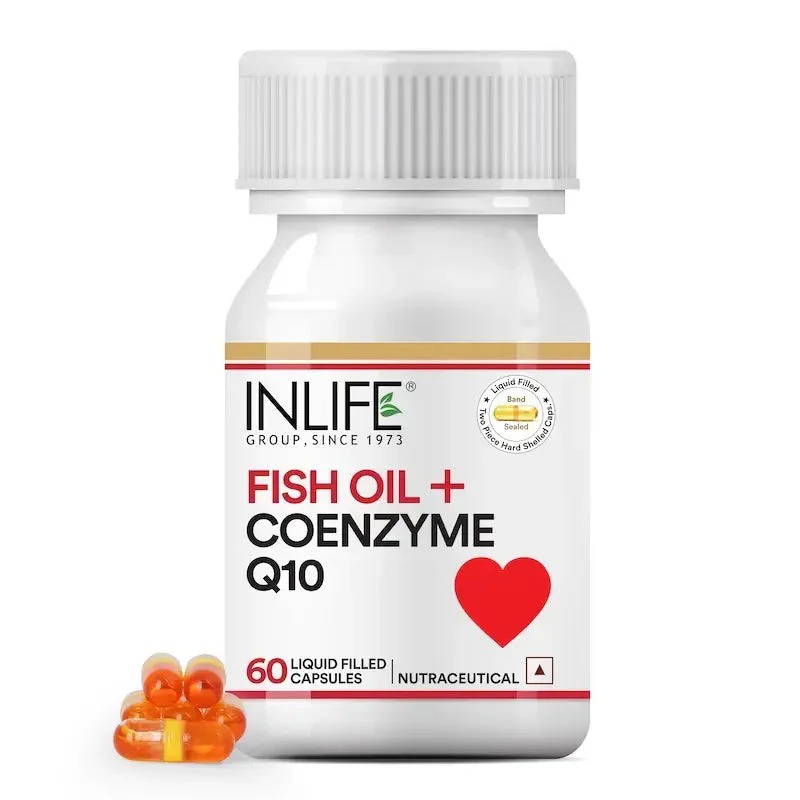 Inlife Fish Oil With Coq10 | 60 Capsules - Best Before: 26 Months