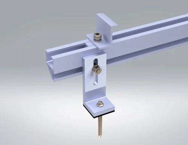 Solar Mount L Clamp, Long Rail Mounting L Clamp