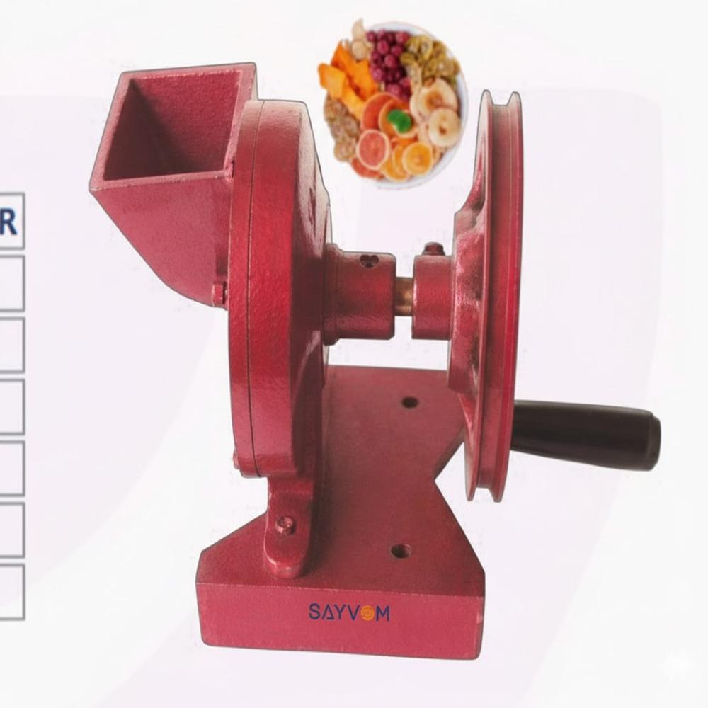 Hand Dry Fruit Chips Machine (with Motor) - Dimension (l*w*h): 19x8x19 Inch (in)