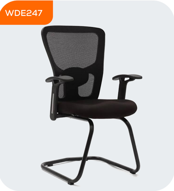 Wde247 Visitor Chairs - Color: As Per Requirement