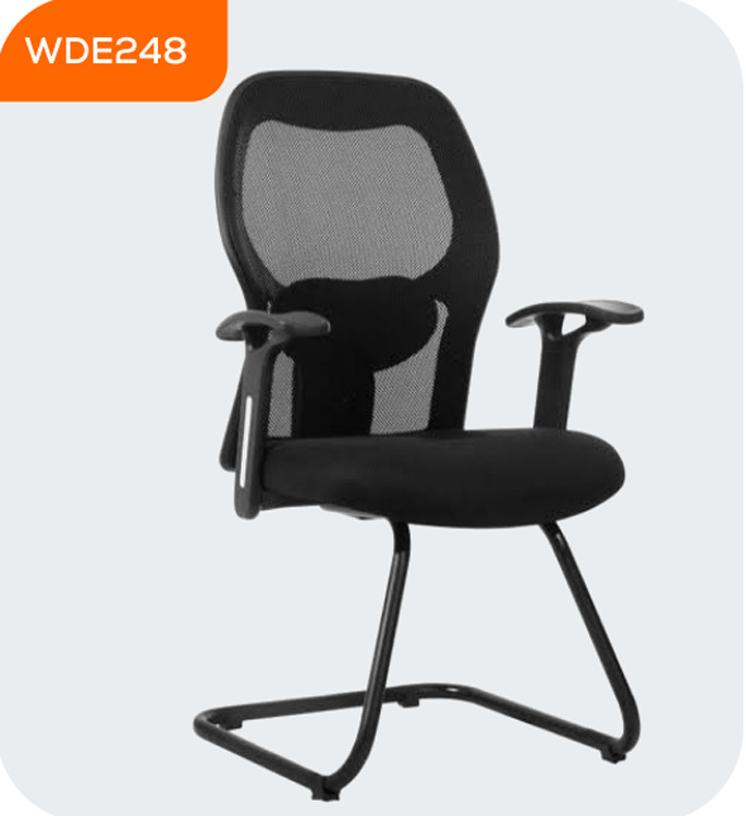 Wde248 Visitor Chairs - Color: As Per Requirement