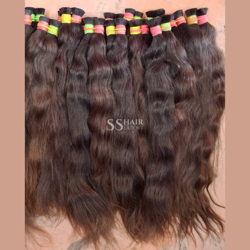 Bulk Human Hair For Braiding Indian Hair Extension Natural Unweft Weaving