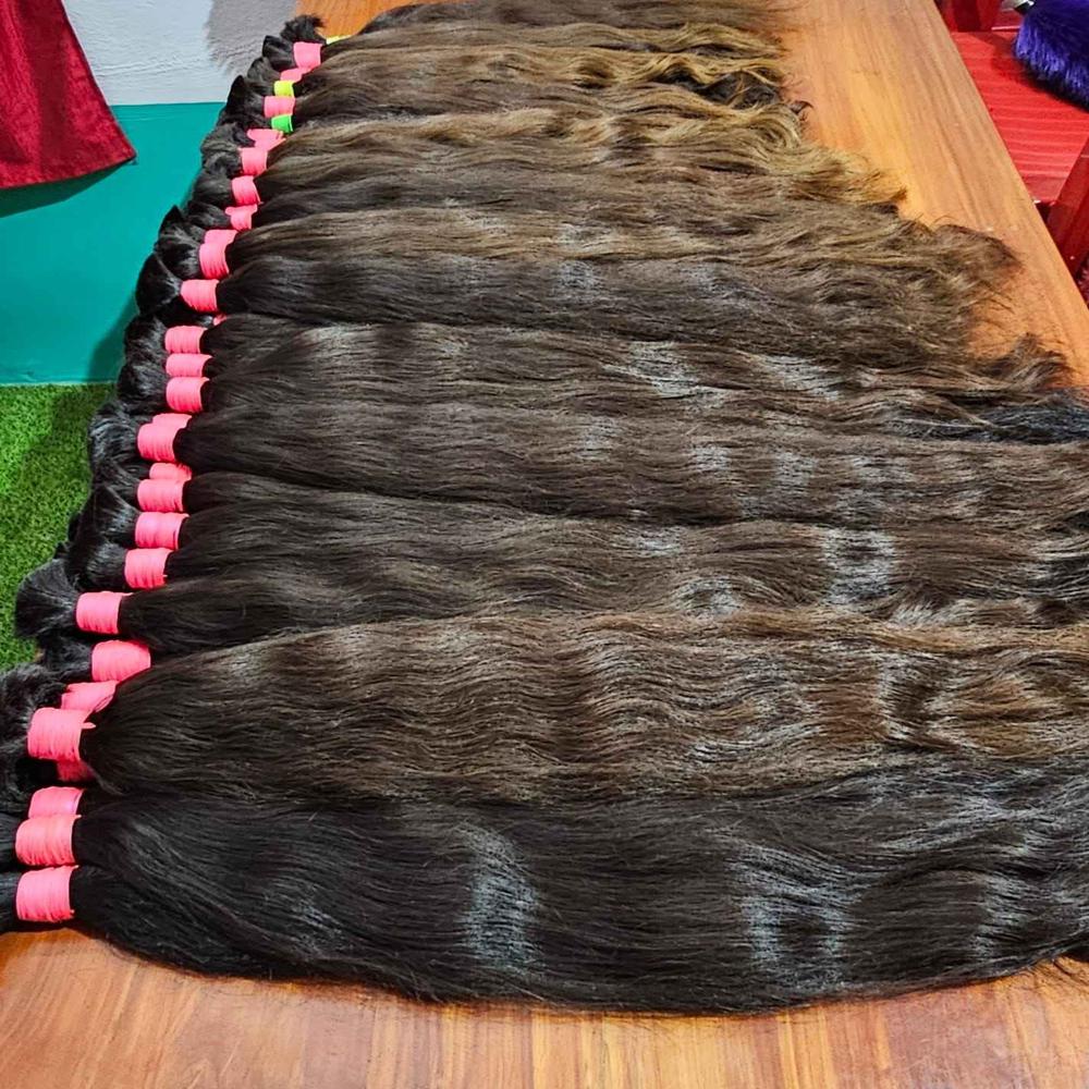Human Hair Bulk Indian Hair Natural Unweft Weaving Braiding