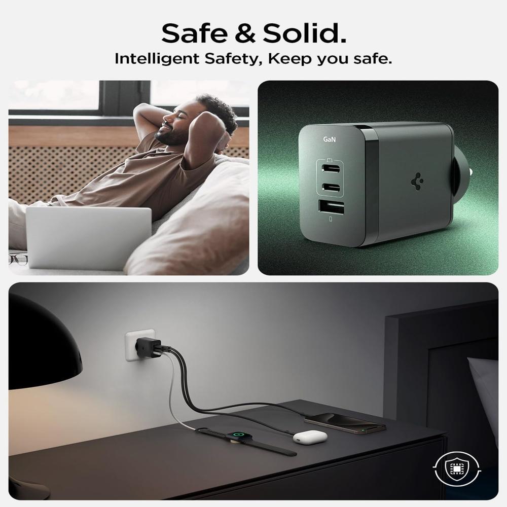 Spigen Fast Charging Adapter 65 Watt- Black