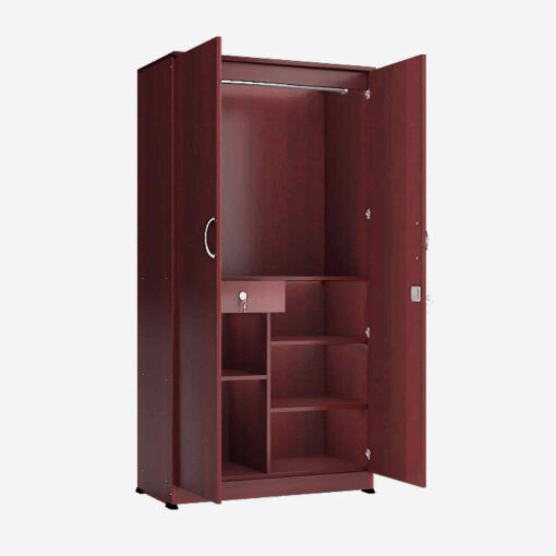 Double Door Wooden Cupboard For Home ( Brown )