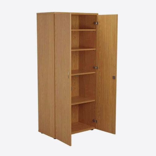Double Door Wooden Cupboard For Home ( Brown )