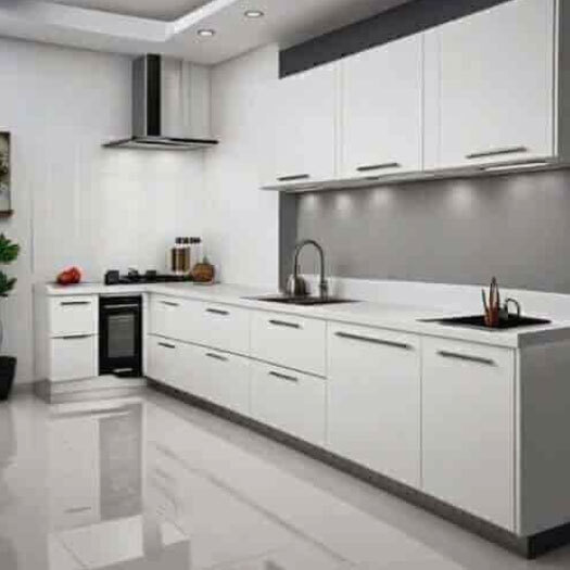 PVC Straight Shaped Modular Kitchens