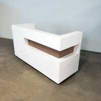 White Solid Surface Corian Reception Counter
