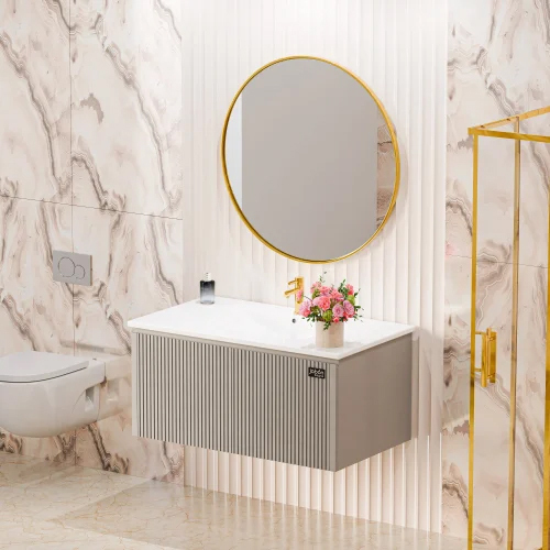 JABON JBV Model5 Moon Bathroom Vanity Cabinet