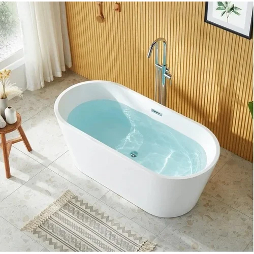 JABON Saturn White Free Standing Bath Tub