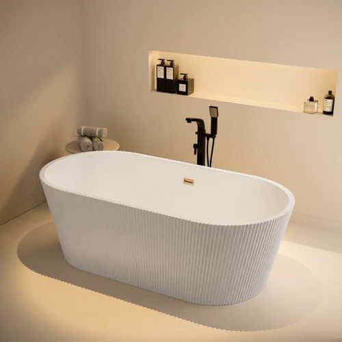 JABON Infinity White Free Standing Bath Tub