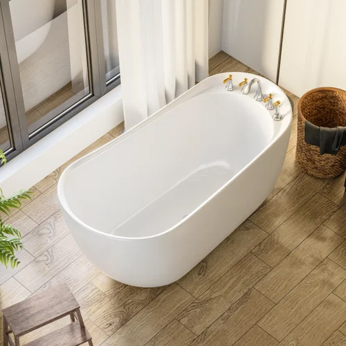 JABON Moon White Free Standing Bath Tub