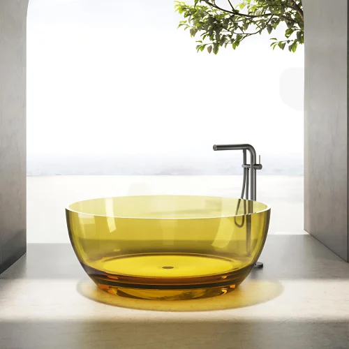Transparent Bathtub - Color: White