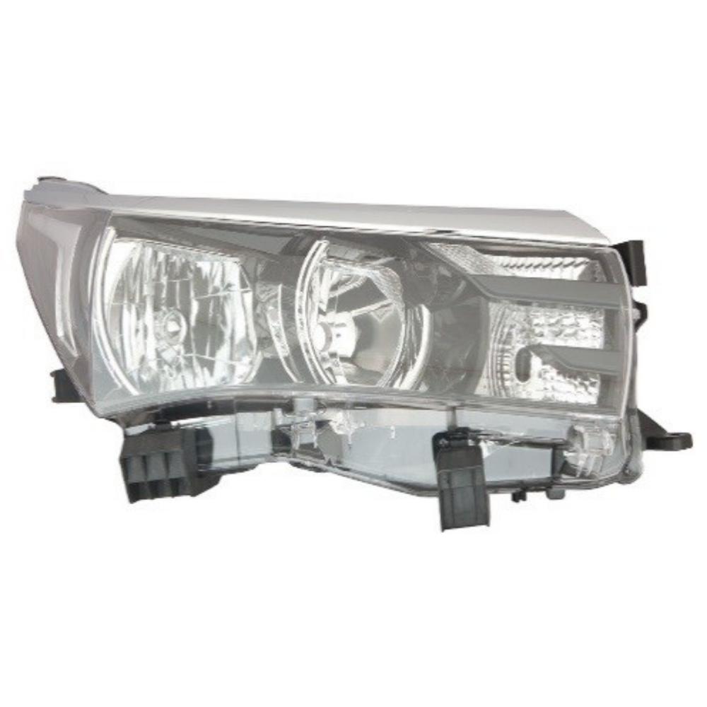 Head Light Assembly For Toyota Altis T-3 (Chrome Stripe) - Body Material: Plastic