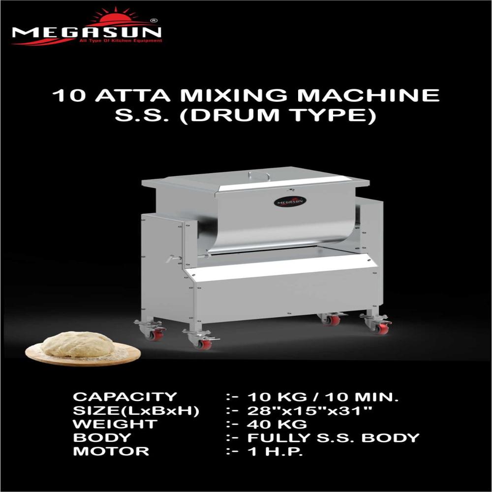 Atta Mixing Machine 10 Kg (drum type)