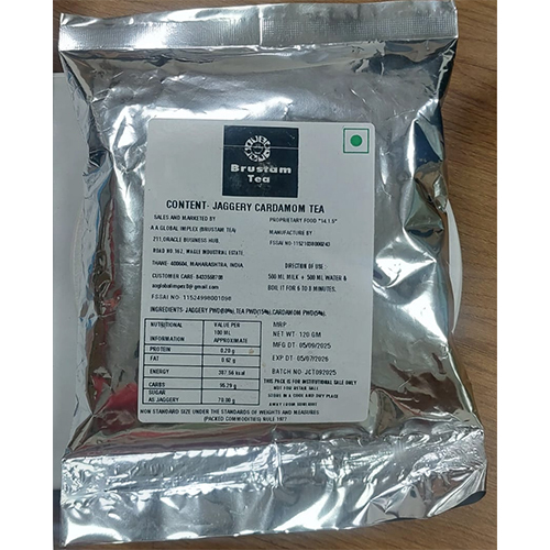 Brustam Jaggery Cardamom Tea - Color: Brown