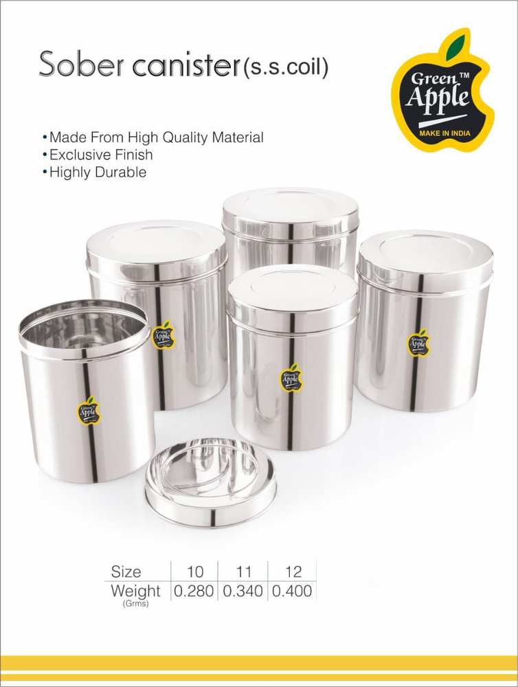 Green Apple Sada Dabba-Ubha Dabba 10-12