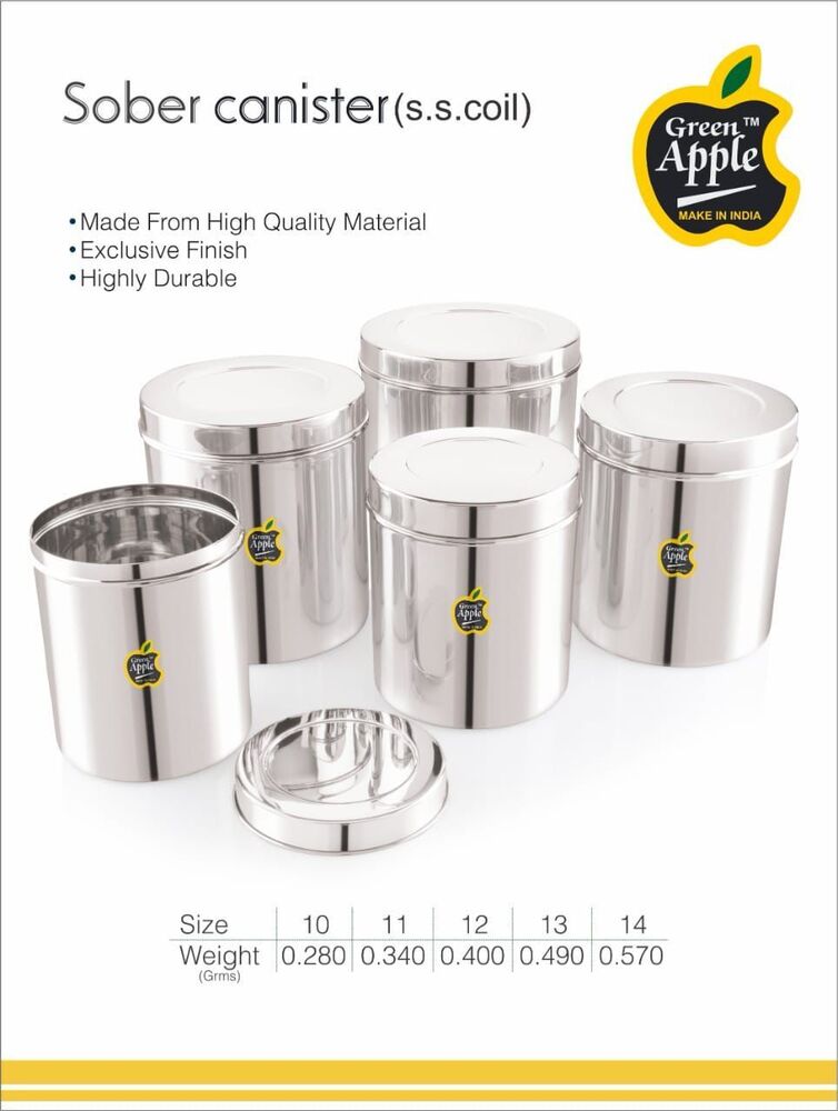 Green Apple Sada Dabba-Ubha Dabba 10-14