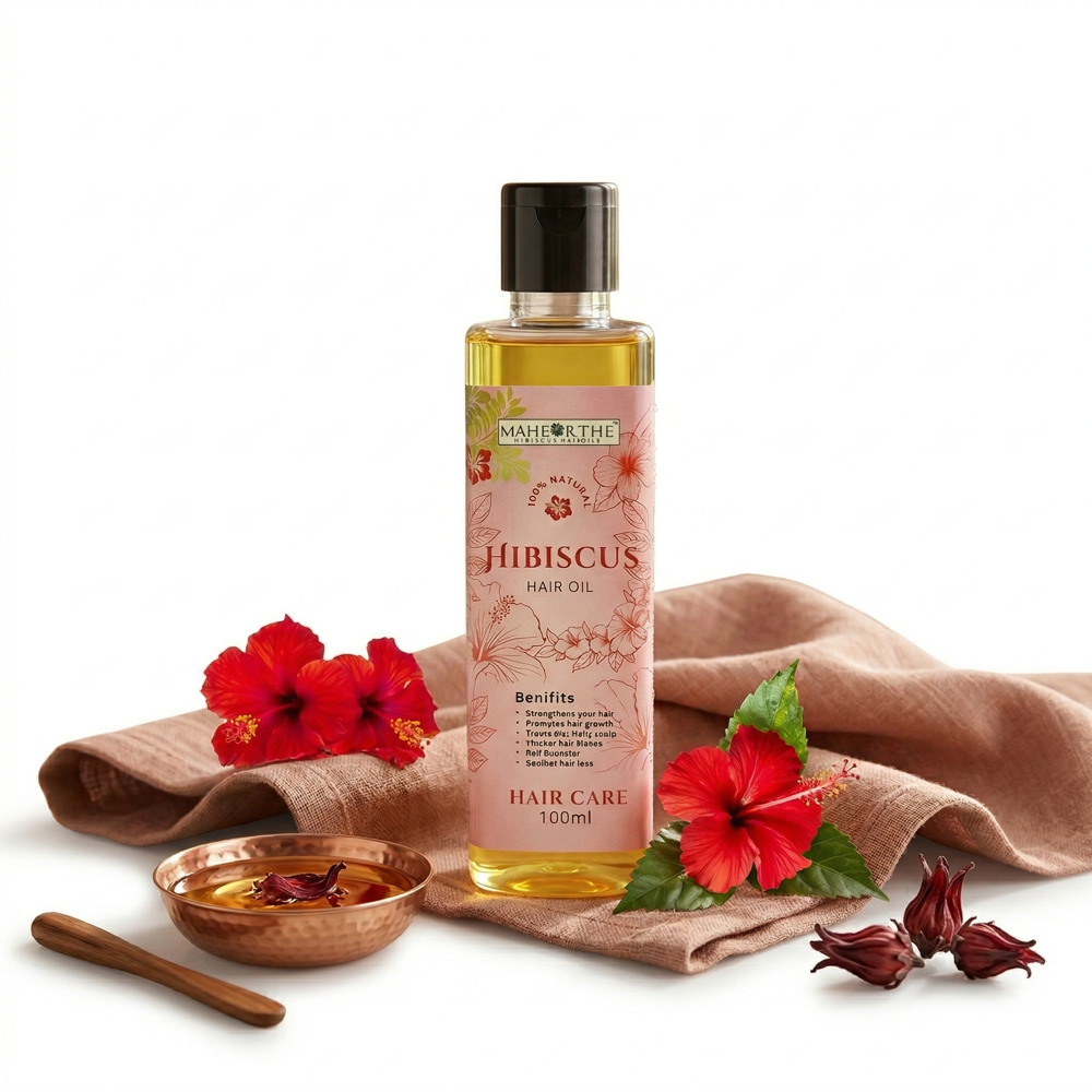 Hibiscus Hair Oil - Color: Multicolor